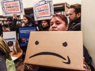 NY Amazon Protest