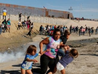 Tijuana children teargassed