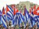Cuba banderas marcha