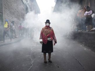 Demonstrators Continue Protest As Ecuador Government Holds Talks To End Chaos After Fleeing