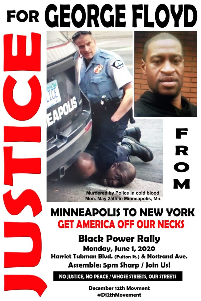 Justice for George Floyd from Minneapolis to NYC – Black Power Rally, Brooklyn June 1st