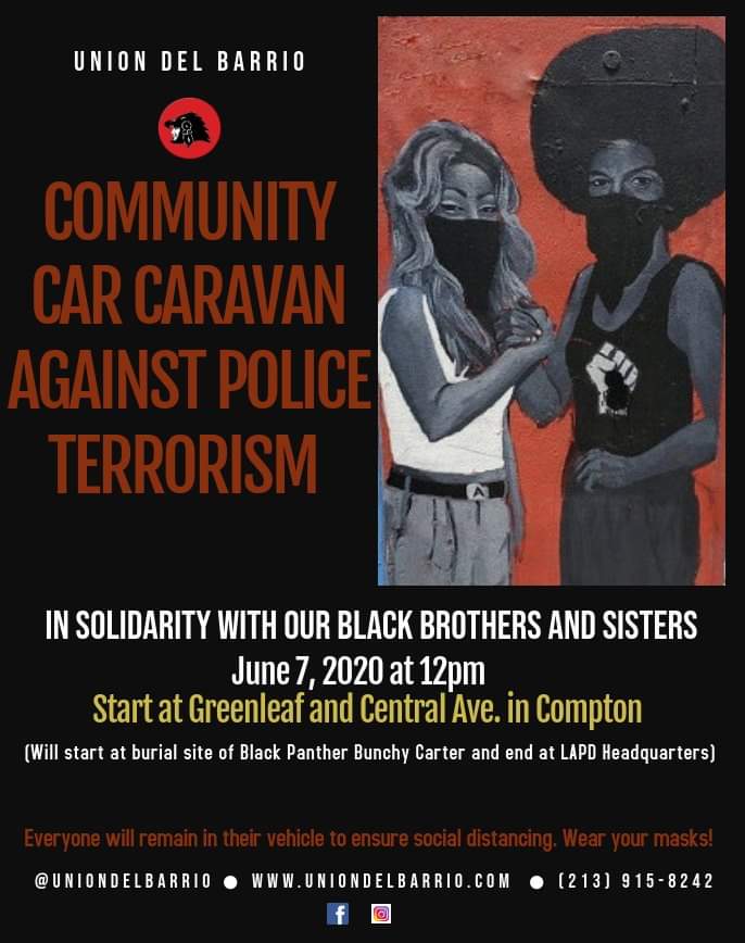 Los Angeles June 7: Community Car Caravan Against Police Terrorism!