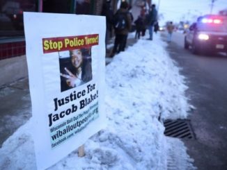 Demonstrations began in Kenosha, Wis., after Jacob Blake had been shot at seven times by policeman Rusten Sheskey on Aug. 23.