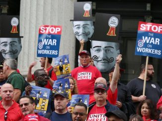 Amtrakworkersprotest