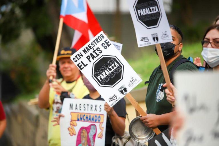 Teachers in Puerto Rico strike for wages, benefits