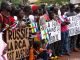 Central African Republic solidarity demonstration with Russia