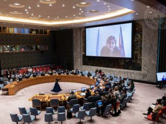 2022 10 17 UN Security Council 2 listening to BINUH chief Helen LaLime in session on Haiti by Rick Bajornas 696x464