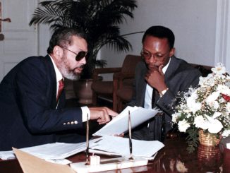 Ben Dupuy with Jean Bertrand Aristide in