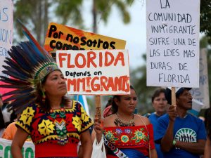 Protests erupt in Florida after anti-immigrant law goes into effect