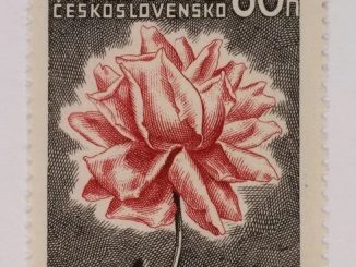 1957 Czech postage stamp commemorating the Nazi destruction of Lidice