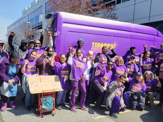 Gaza 1199 seiu labor movement ceasefire