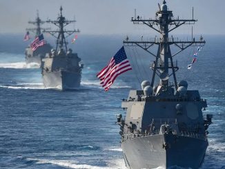 US warships off the China coast