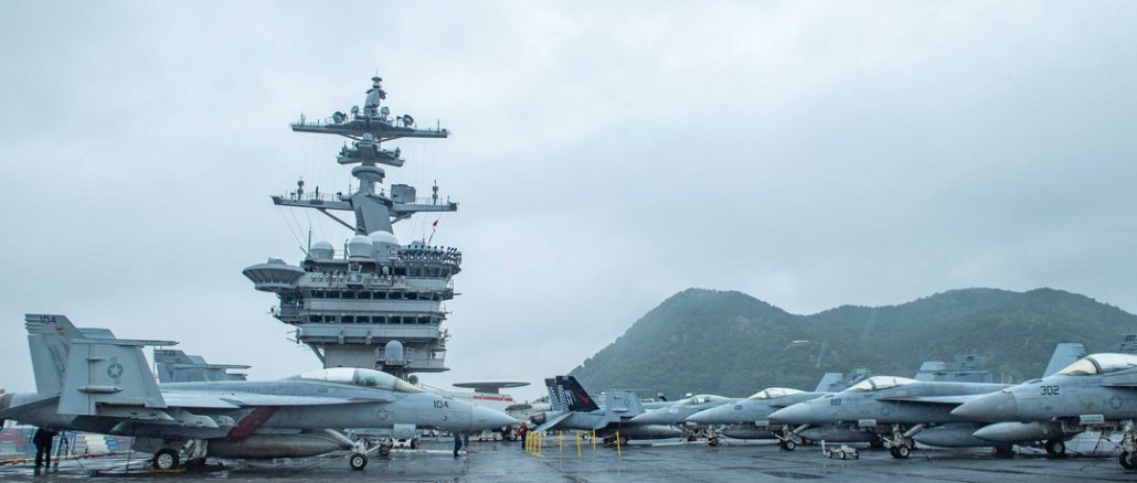 Theodore Roosevelt Arrives in Busan