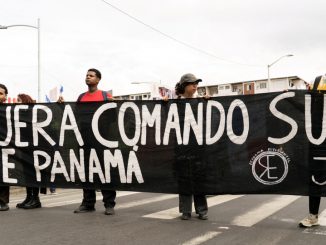 Panamanians protest against the visit by u.s. secretary of defense hegseth, in panama city