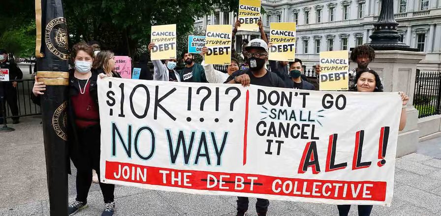 Debt protest
