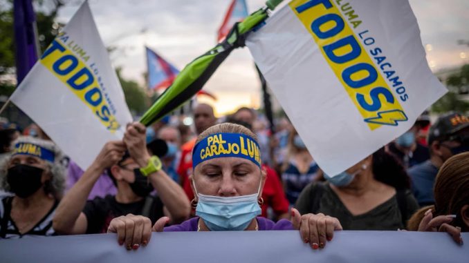 Puerto rico power luma protest