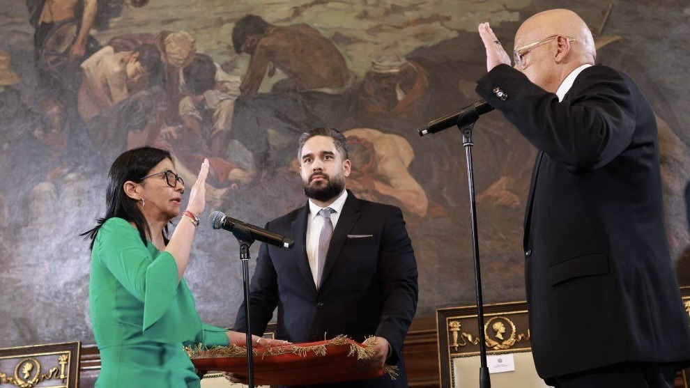Delcy Rodriguez sworn in Venezuela