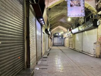 Shops closed protests tehrans centuries