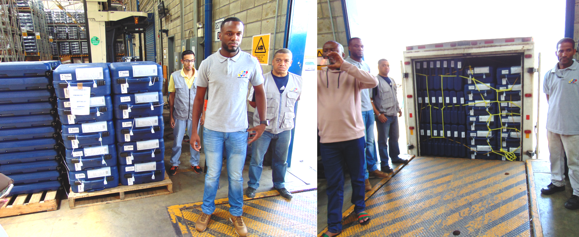 Voting machine trucks venezuela