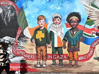International Wall In Belfast Displays Palestine Solidarity Murals