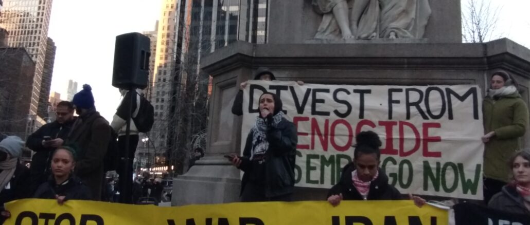 Trump tower protest