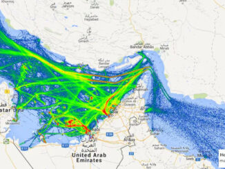 Hormuz strait satellite image