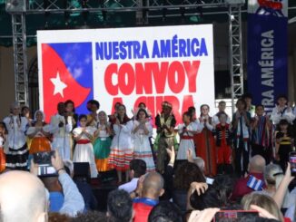 Nuestra america convoy in Cuba 1024x683