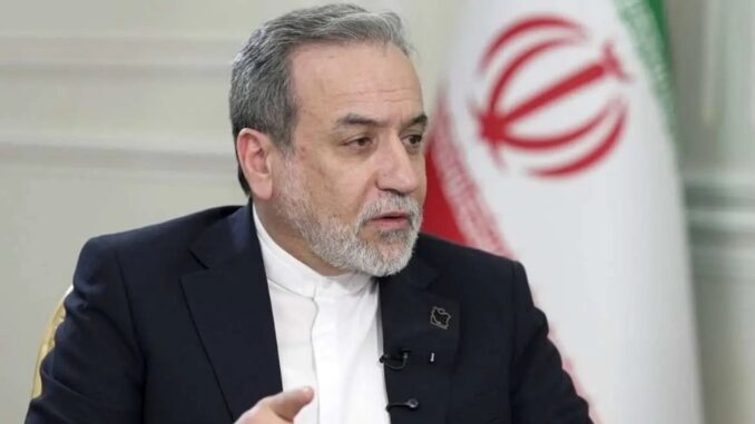 Irans Foreign Minister Abbas Aragchi