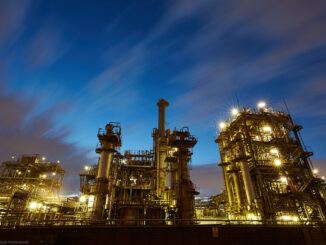 Chemical Plant at Twilight