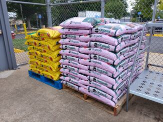 Pallets of organic fertilizer for sale