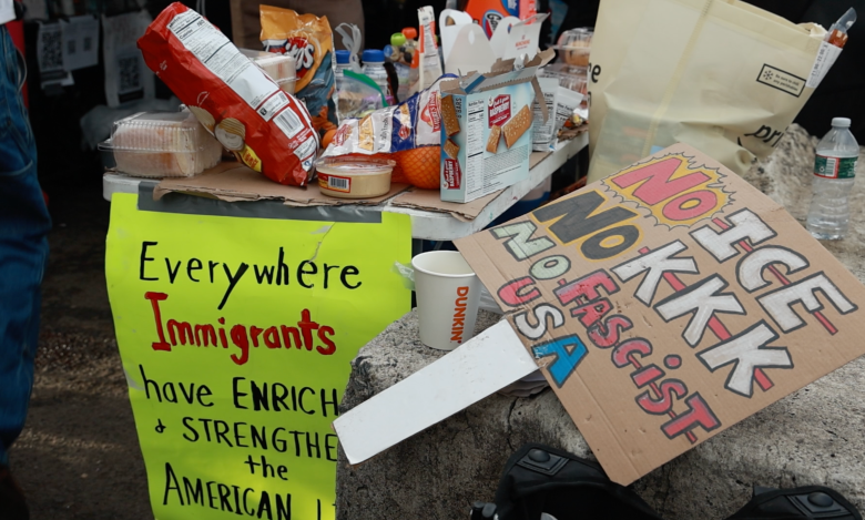 Snacks and signs