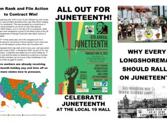 Why Every Longshoreman Should Rally On Juneteenth pamphlet