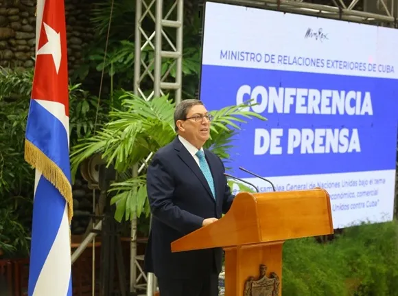 7 2 conferencia de prensa canciller cubano bruno rodriguez sesion extraordinaria onu bloqueo