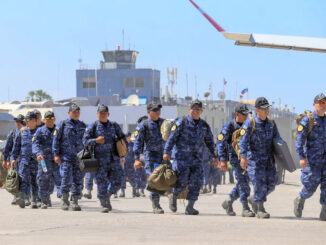 2025 02 04 Salvadoran forces arriving in Haiti at airport Photo Dieugo Andre The Haitian Times
